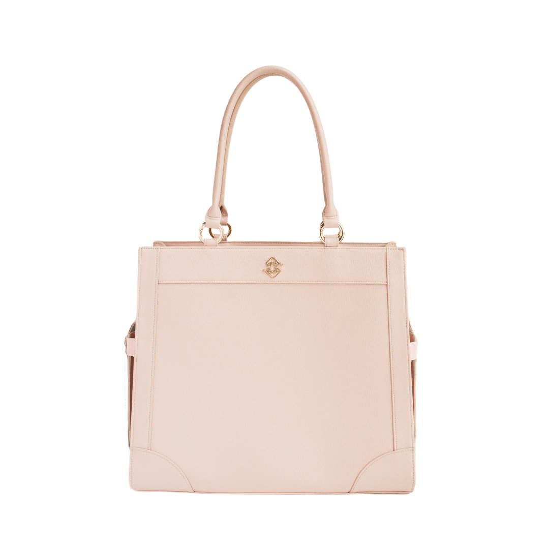Everly Tote (Bamboo Leather) — Blush