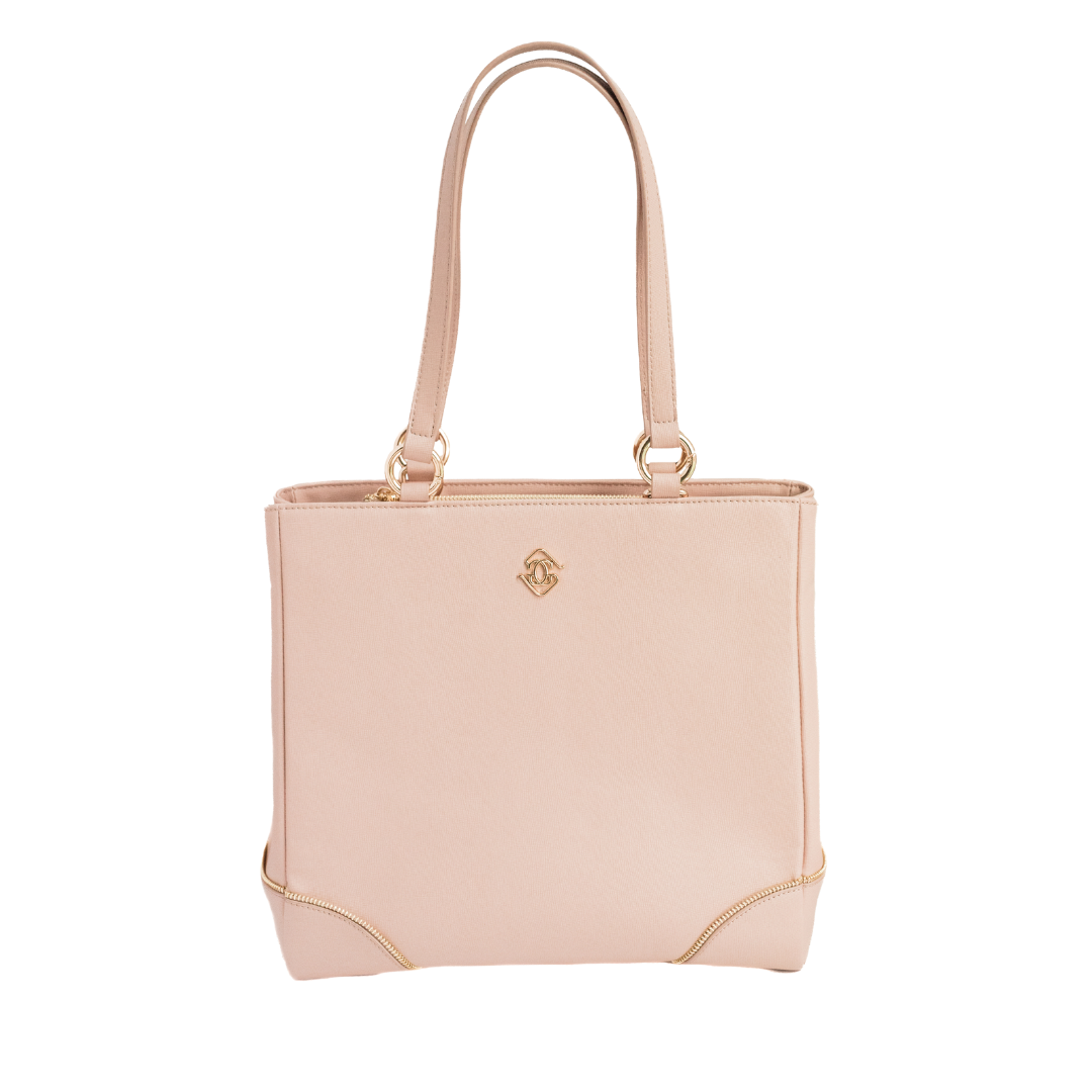 Michelle Tote Bag — Blush (Bamboo Leather)