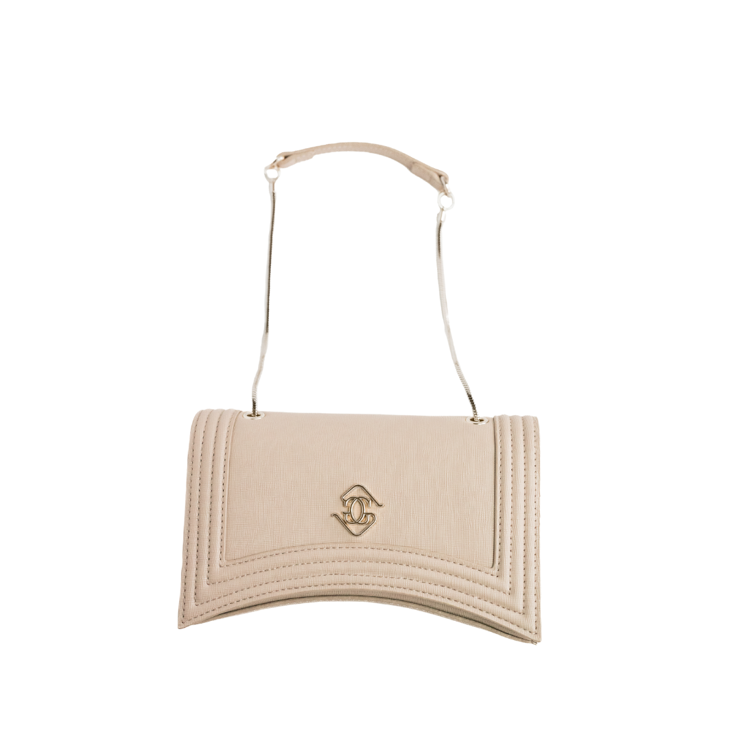Taxi Crossbody - Taupe/Silver