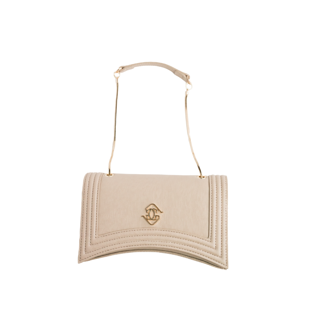 Taxi Crossbody - Taupe/Gold