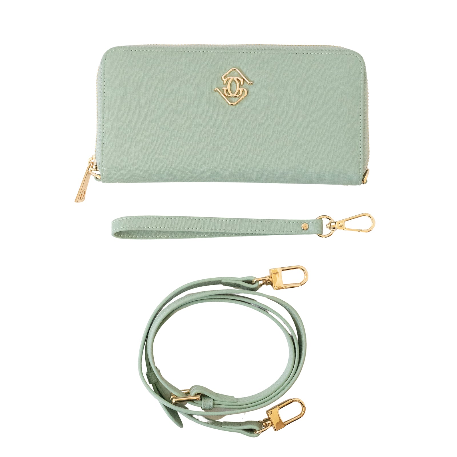 Crossbody Wallet — Moss (Microfiber Leather) Ships Mid-August