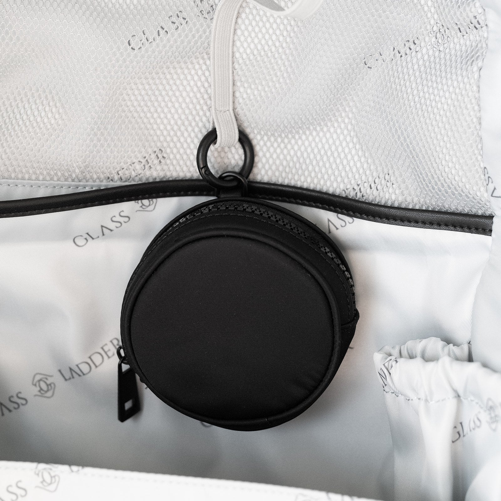 Circle Zip Pouch — Black (Pre-Order: Ships Mid May)