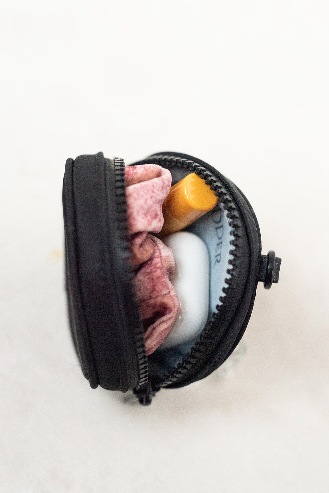 Circle Zip Pouch — Black (Pre-Order: Ships Mid May)