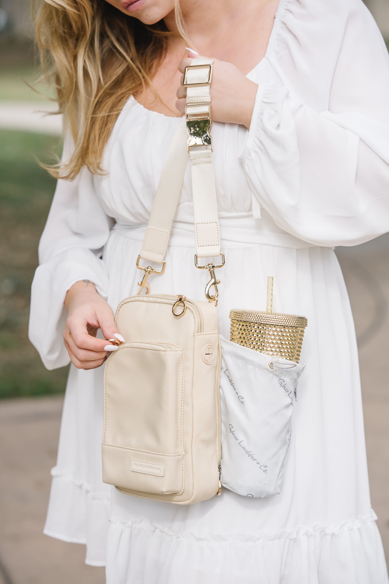 Jenny Sling Bag — Beige