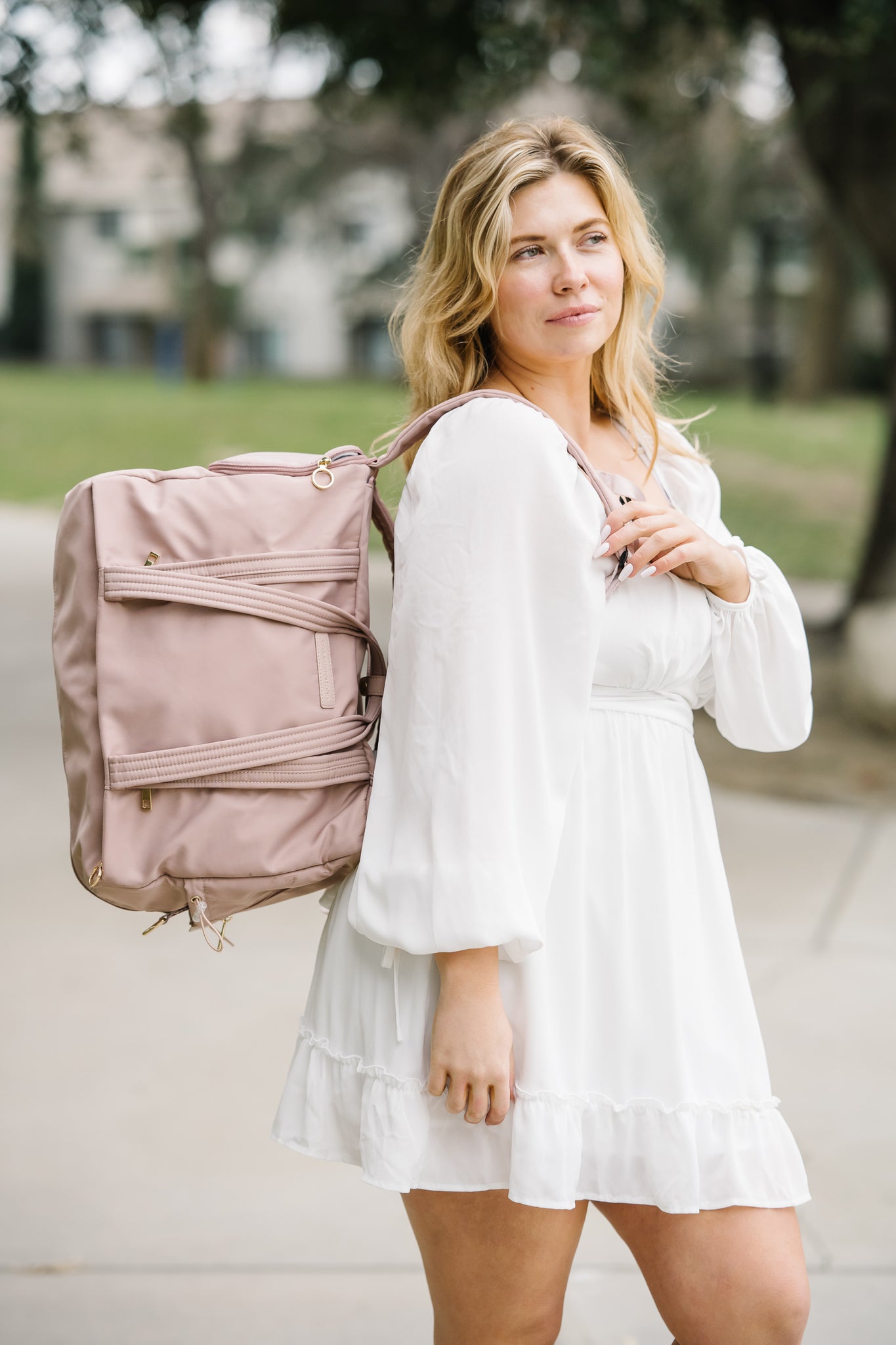 Lauren Duffel Bag — Rosé