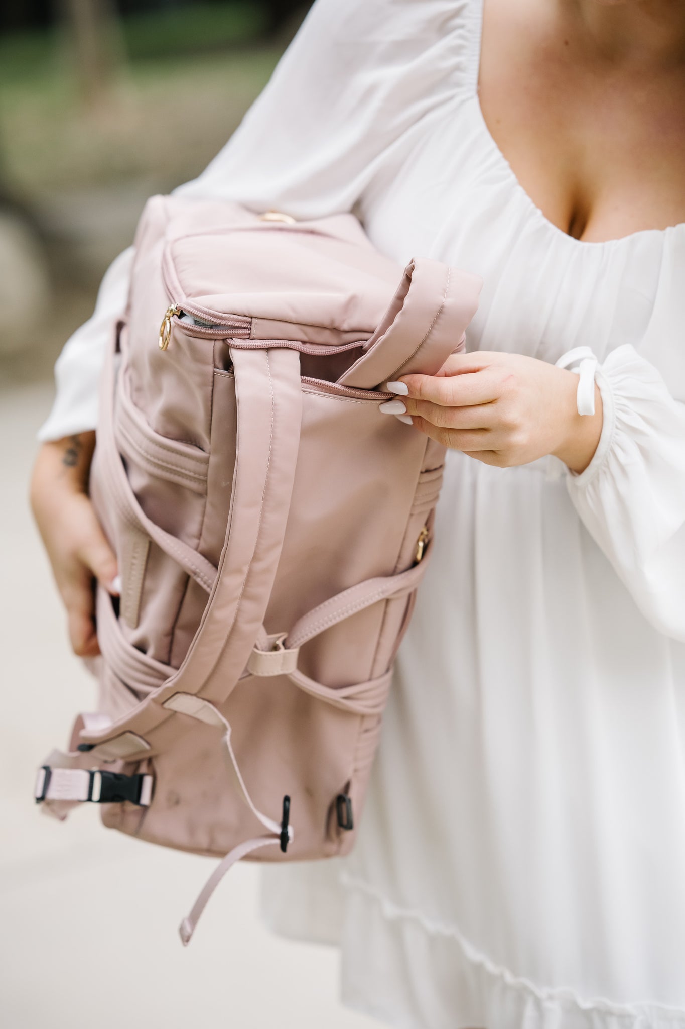 Lauren Duffel Bag — Rosé