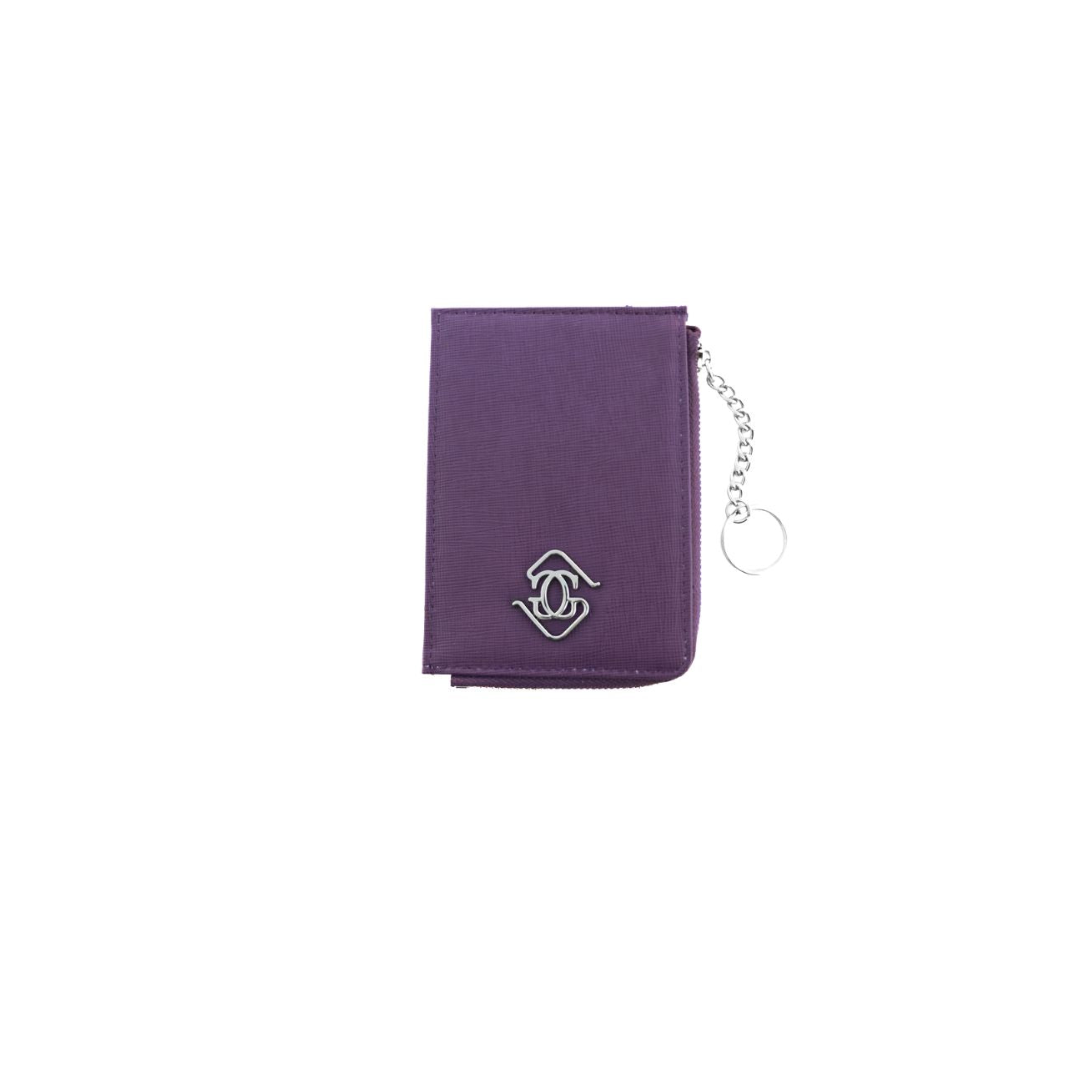 Keychain Zip Wallet — Amethyst