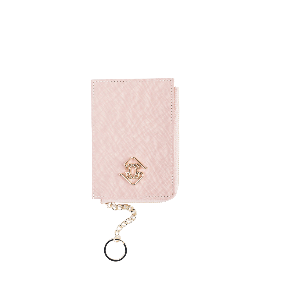 Keychain Zip Wallet — Blush