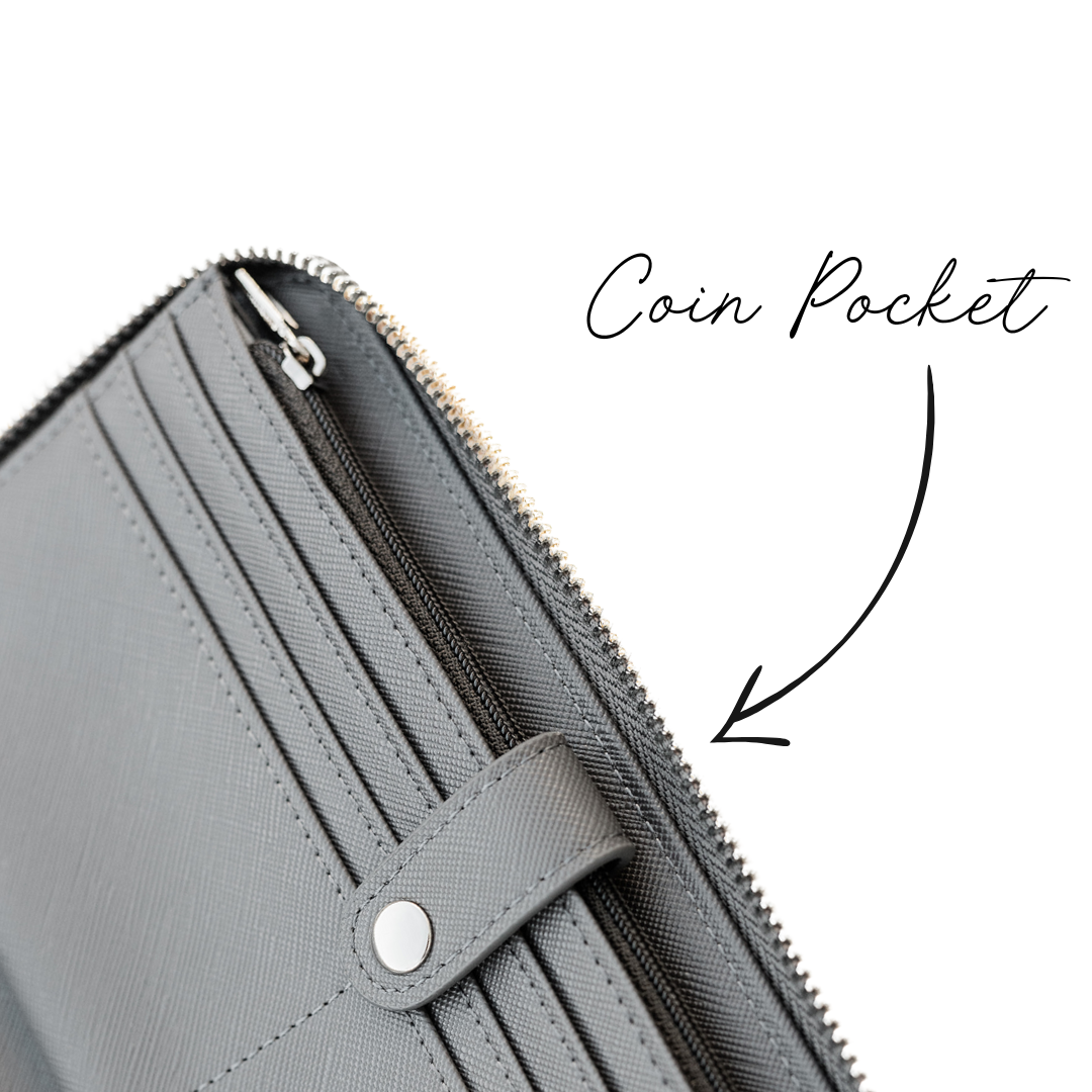 Wristlet Wallet — Charcoal