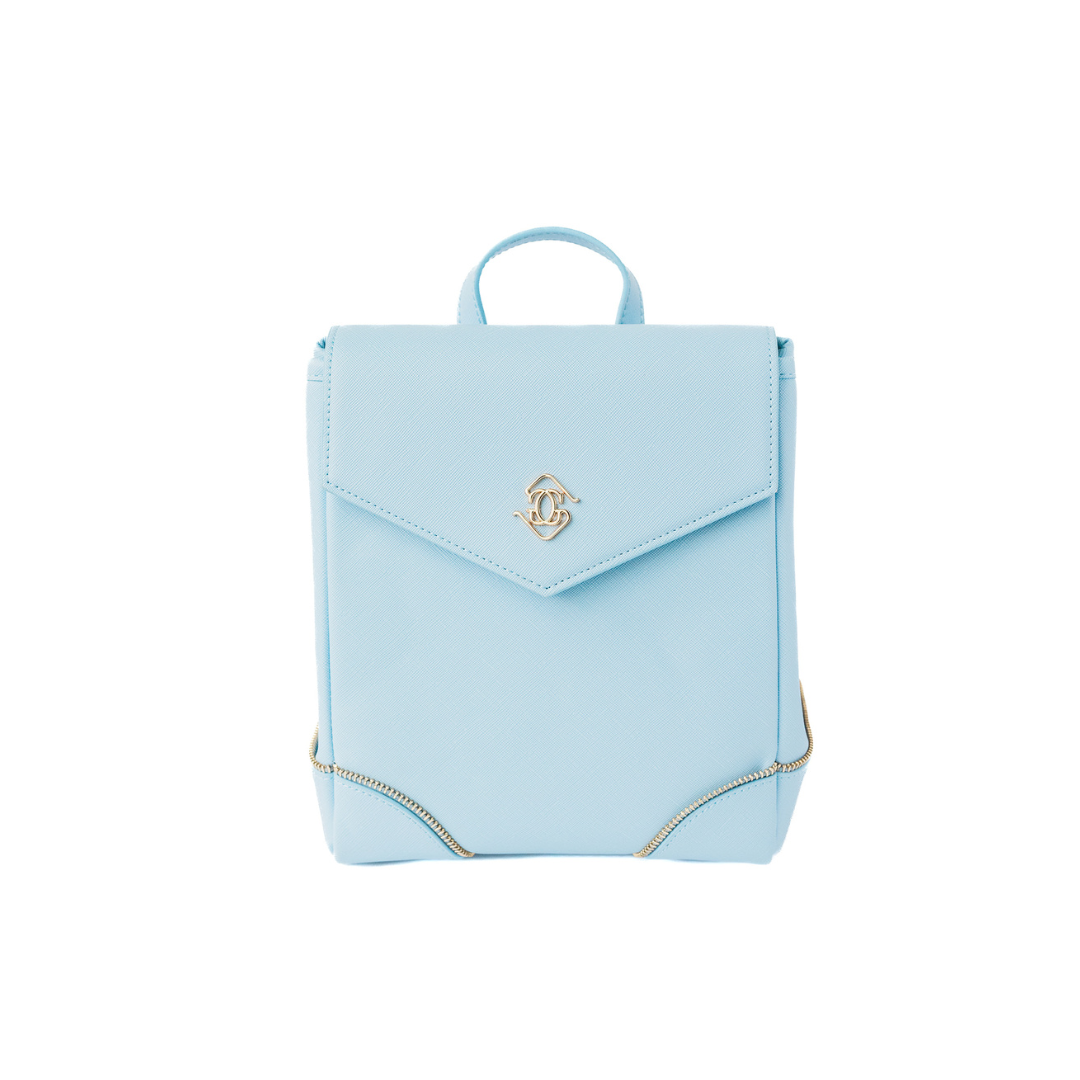 Diana Mini Convertible Backpack —  Denim/Gold